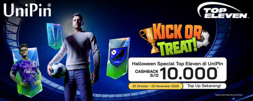 Kick or Treat! Promo Special Top Eleven di UniPin